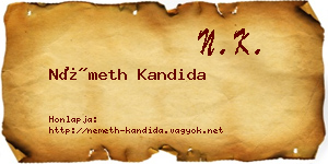 Németh Kandida névjegykártya